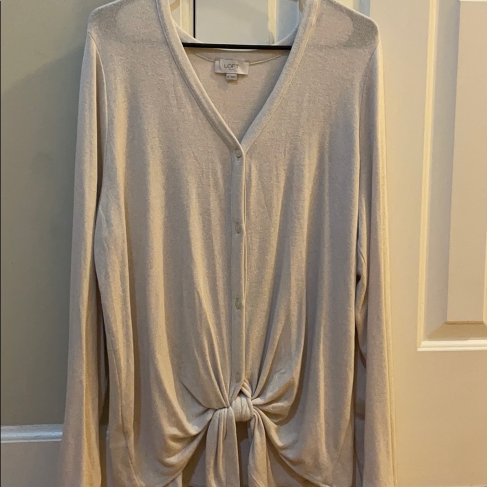NWOT Loft Tie Front Shirt
